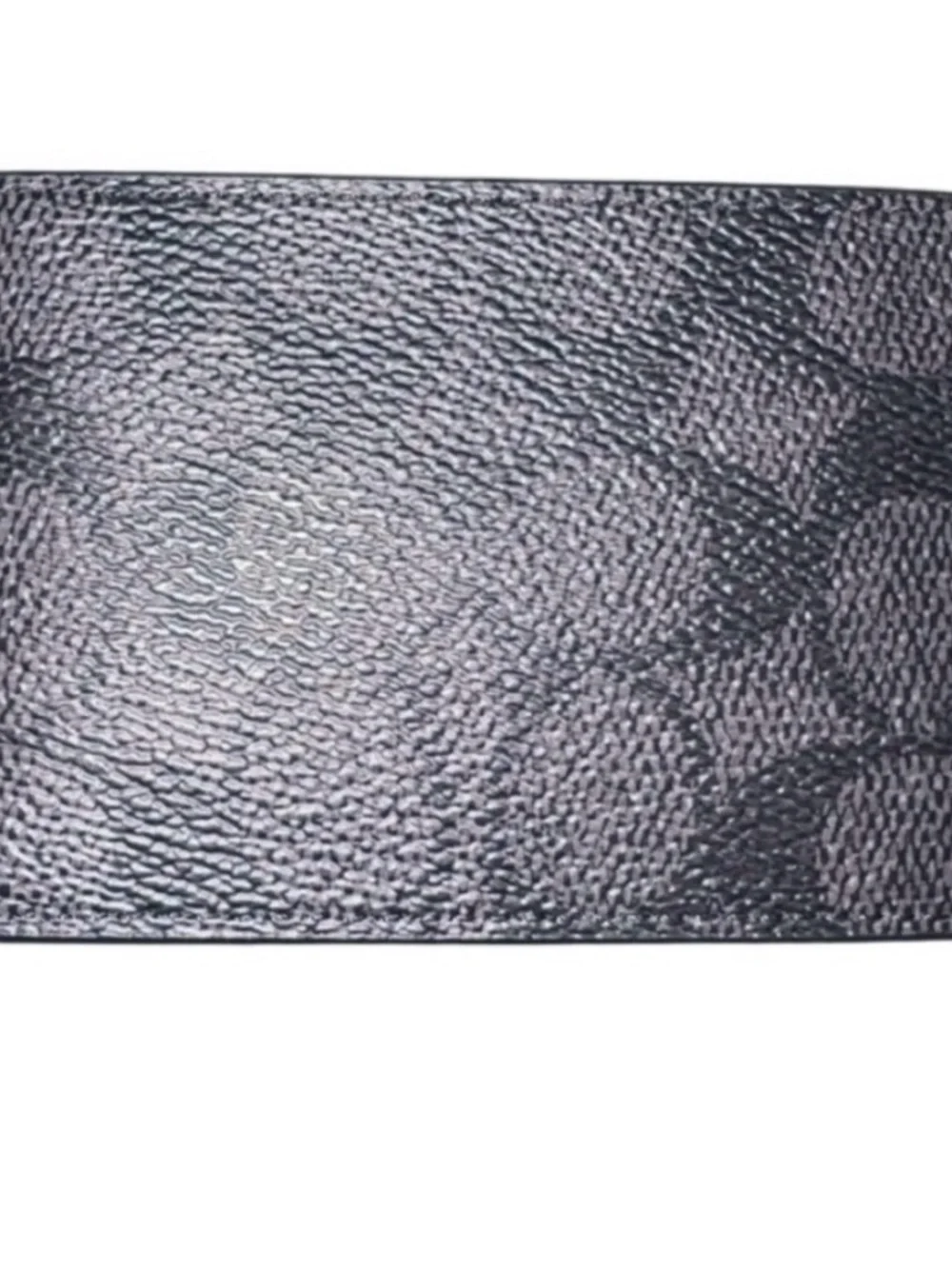 Coach men’s  Textured Leather Bi-Fold Wallet - Black cc pattern *nwt